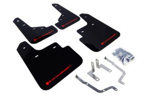 Mazda Mazda3 Mud Flap - Front + Rear - Rally Armor - UR Black with Red Logo - Black - `14-`18